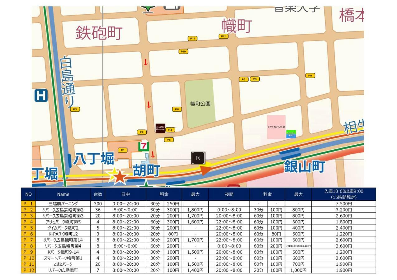 Nest Hotel Hiroshima Hatchobori Экстерьер фото
